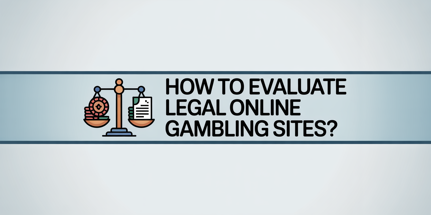 How to Evaluate Legal Online Gambling Sites?